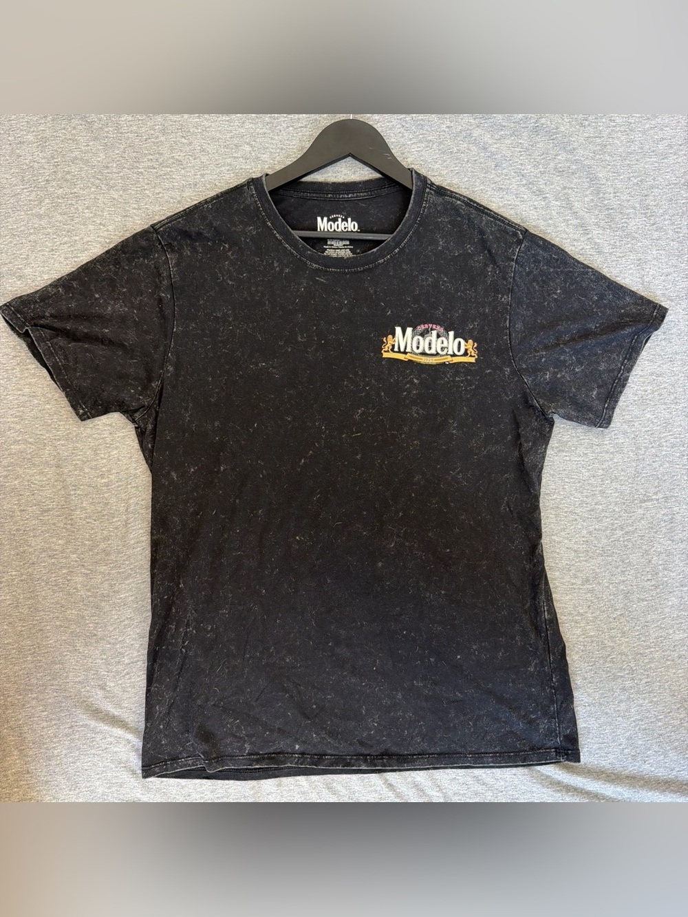 ModelCo Black Tee with White Modelo Chest Print
